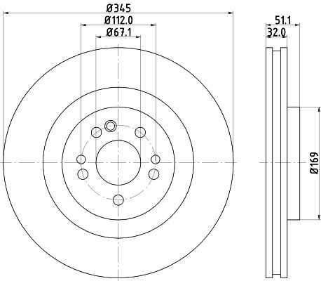 HELLA PAGID Jarrulevy 8DD 355 107-221